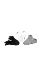CONVERSE-Ανδρικές κάλτσες σετ των 3 CONVERSE λευκό μαύρο γκρι