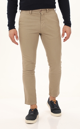 CROSSLEY-Ανδρικό παντελόνι CROSSLEY henter long pants μπεζ