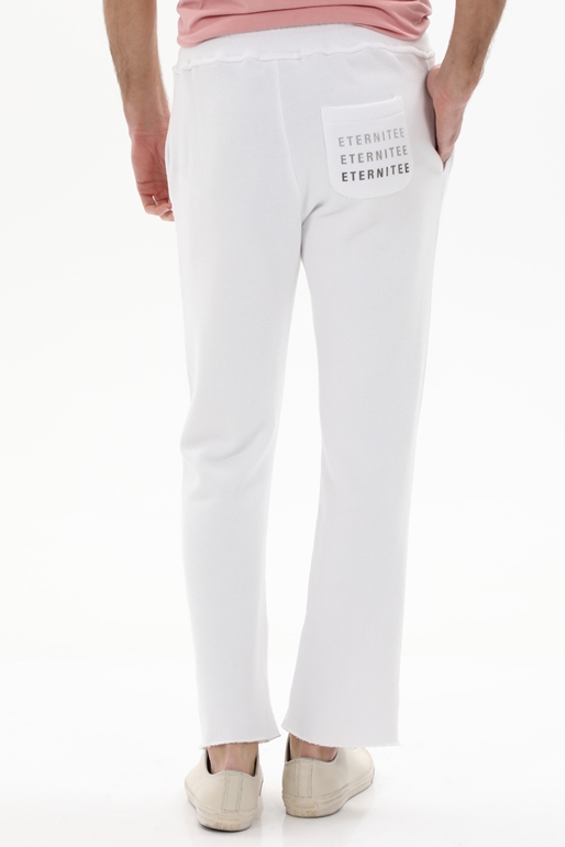 CROSSLEY-Ανδρικό παντελόνι φόρμας CROSSLEY ET1 MAN TERRY λευκό