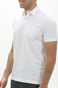 CROSSLEY-Ανδρική polo μπλούζα CROSSLEY HAUKUR λευκή
