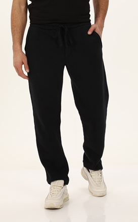 CROSSLEY-Ανδρικό πλεκτό παντελόνι σε στιλ φόρμας CROSSLEY MUVERT3 μαύρο