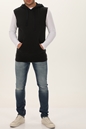 CROSSLEY-Αμδρική αμάνικη φούτερ μπλούζα CROSSLEY POSTIKSS μαύρη