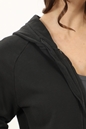 CROSSLEY-Γυναικεία φούτερ ζακέτα CROSSLEY hoodzipgrd full zip hooded μαύρη