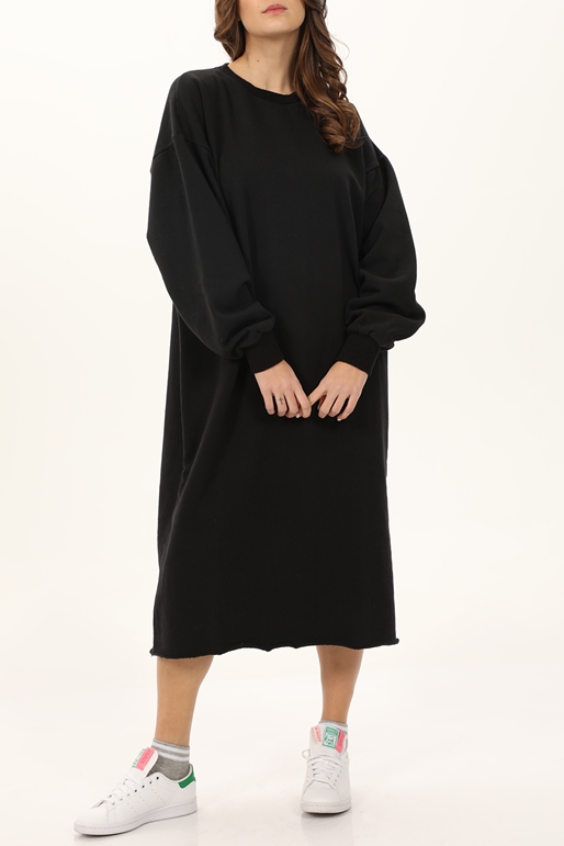 CROSSLEY-Γυναικείο midi φόρεμα CROSSLEY talking dress μαύρο