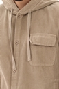 CROSSLEY-Ανδρικό κοτλέ jacket CROSSLEY vrabel velvet μπεζ