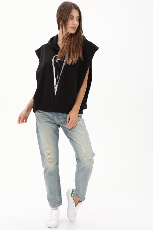 DIESEL-Γυναικεία φούτερ μπλούζα DIESEL A00136-0TAZP F-ROLLER μαύρη