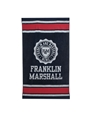 FRANKLIN & MARSHALL-Πετσέτα θαλάσσης FRANKLIN & MARSHALL μαύρη-γκρι