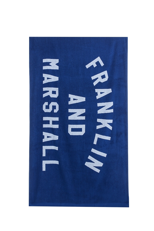 FRANKLIN & MARSHALL-Πετσέτα θαλάσσης Franklin & Marshall μπλε