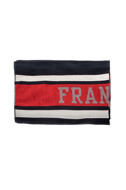 FRANKLIN & MARSHAL-Πετσέτα θαλάσσης Franklin & Marshall μπλε - κόκκινη