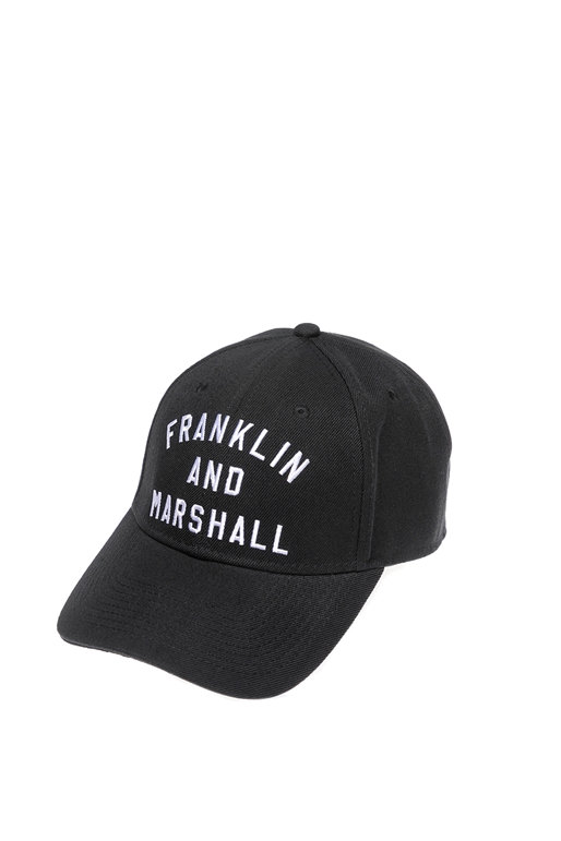 FRANKLIN & MARSHALL-Καπέλο τζόκεϋ Franklin & Marshall μαύρο
