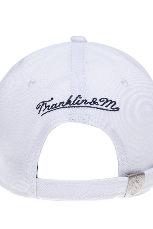 FRANKLIN & MARSHALL-Καπέλο τζόκεϋ Franklin & Marshall λευκό
