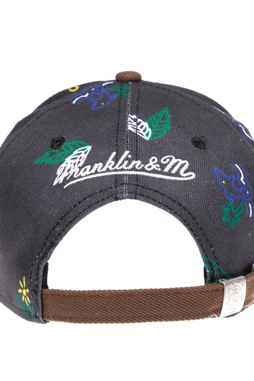 FRANKLIN & MARSHALL-Καπέλο τζόκεϋ Franklin & Marshall μπλε-γκρι