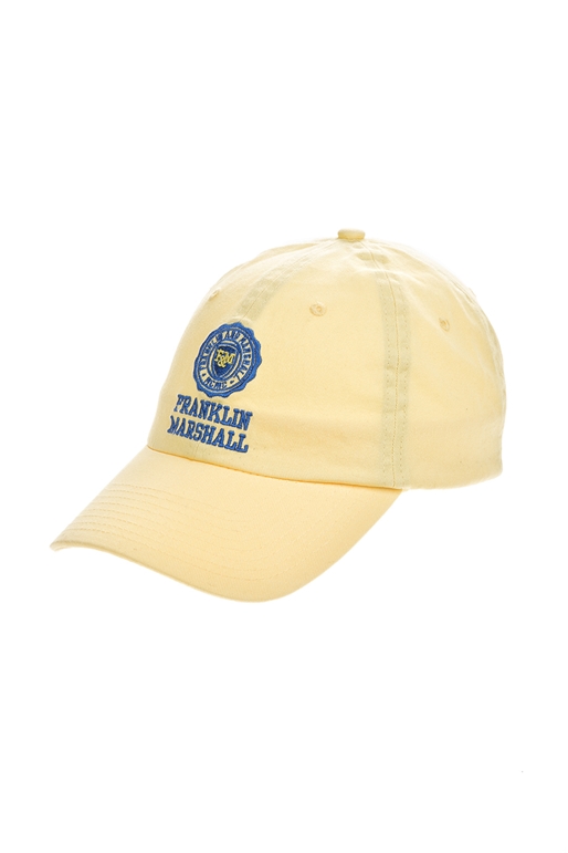 FRANKLIN & MARSHALL-Ανδρικό καπέλο jockey Franklin & Marshall κίτρινο