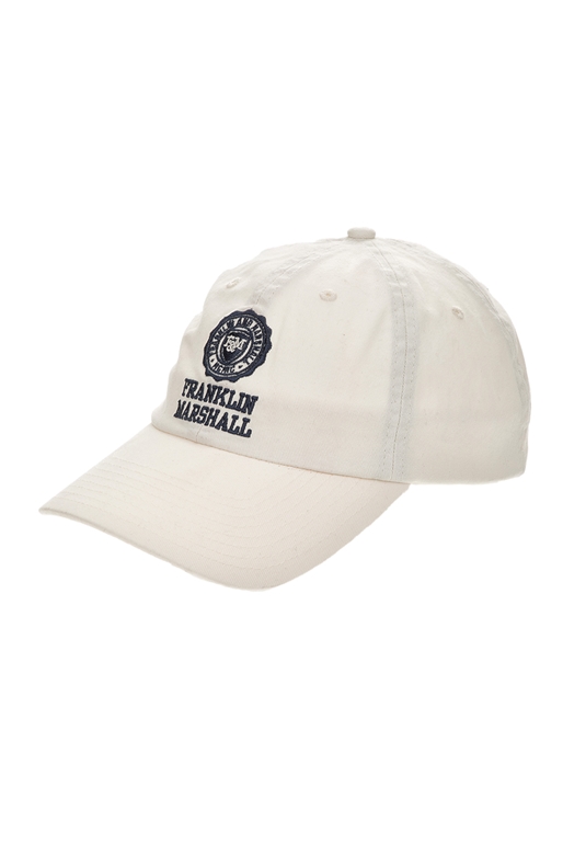 FRANKLIN & MARSHALL-Ανδρικό καπέλο jockey Franklin & Marshall λευκό