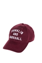 FRANKLIN & MARSHALL-Unisex καπέλο FRANKLIN & MARSHALL κόκκινο