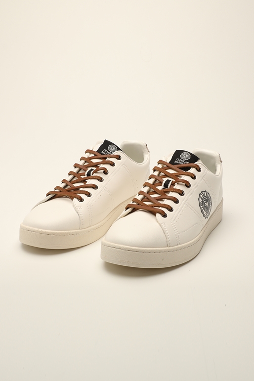FRANKLIN & MARSHALL-Ανδρικά sneakers FRANKLIN & MARSHALL FHIG0022S SIGMA CHOISE λευκά