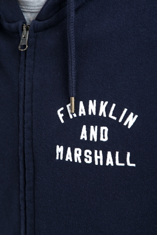 FRANKLIN & MARSHALL-Ανδρική ζακέτα Franlin & Marshall μπλε