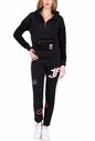 FRANKLIN & MARSHALL-Γυναικεία φούτερ μπλούζα με κουκούλα FRANKLIN & MARSHALL μαύρη