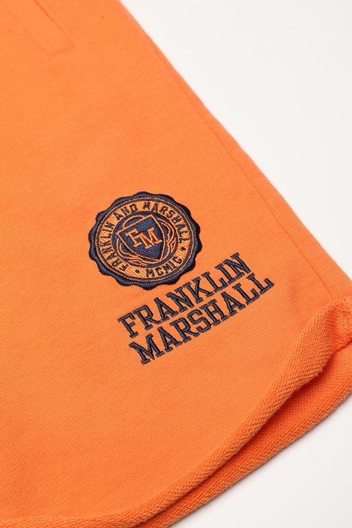 FRANKLIN & MARSHALL-Παιδική βερμούδα FRANKLIN & MARSHALL FM152 πορτοκαλί