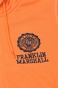 FRANKLIN & MARSHALL-Παιδική φούτερ ζακέτα FRANKLIN & MARSHALL FM154 πορτοκαλί