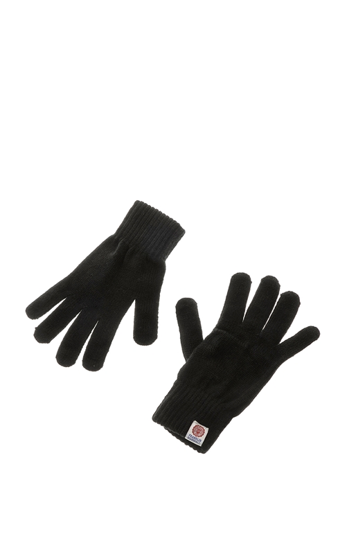 FRANKLIN & MARSHALL-Unisex γάντια FRANKLIN & MARSHALL μαύρα  
