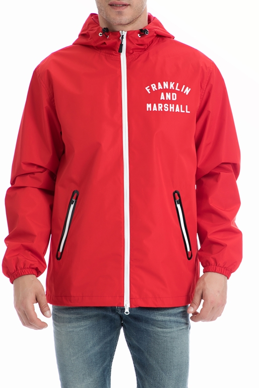 FRANKLIN & MARSHALL-Ανδρικό τζάκετ Franklin & Marshall κόκκινο