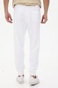 FRANKLIN & MARSHALL-Ανδρικό παντελόνι φόρμας FRANKLIN & MARSHALL JM1003.000.2000P01 λευκό