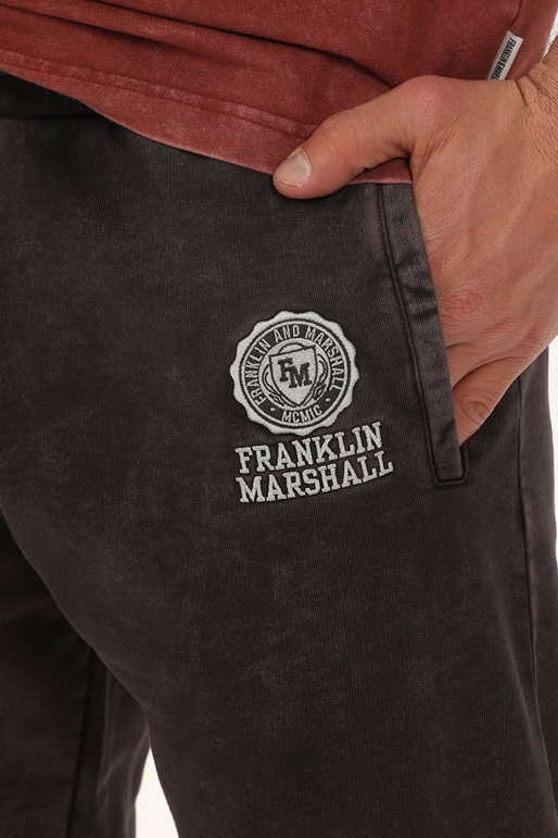 FRANKLIN & MARSHALL-Ανδρικό παντελόνι φόρμας FRANKLIN & MARSHALL JM1047.000.2006G42 γκρι