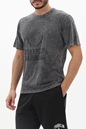 FRANKLIN & MARSHALL-Ανδρικό t-shirt FRANKLIN & MARSHALL JM3017.000.1013G36 γκρι ανθρακί