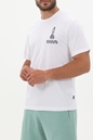 FRANKLIN & MARSHALL-Ανδρικό t-shirt FRANKLIN & MARSHALL JM3190.000.1012P01 λευκό