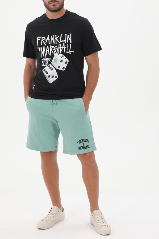 FRANKLIN & MARSHALL-Ανδρικό t-shirt FRANKLIN & MARSHALL JM3194.000.1012P01 μαύρο