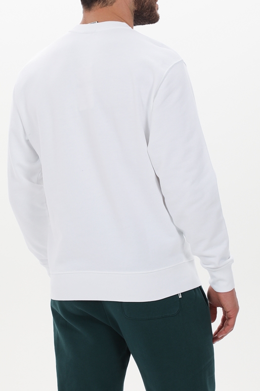 FRANKLIN & MARSHALL-Ανδρική φούτερ μπλούζα FRANKLIN & MARSHALL JM5013.000.2000P01 λευκή