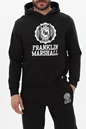 FRANKLIN & MARSHALL-Ανδρική φούτερ μπλούζα FRANKLIN & MARSHALL μαύρη