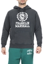FRANKLIN & MARSHALL-Ανδρική φούτερ μπλούζα FRANKLIN & MARSHALL VINTAGE GARMENT DYE μαύρη