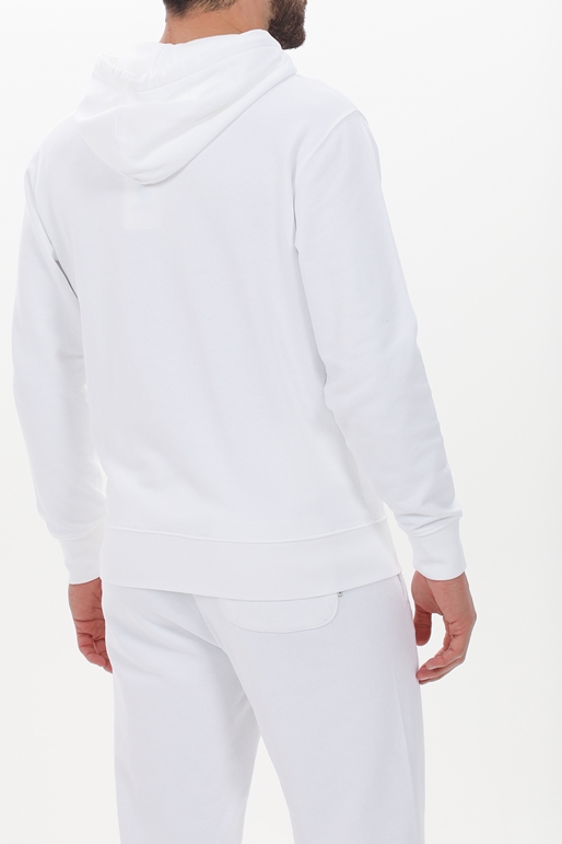 FRANKLIN & MARSHALL-Ανδρική φούτερ μπλούζα FRANKLIN & MARSHALL JM5063.000.2000P01 λευκή