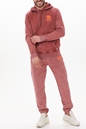 FRANKLIN & MARSHALL-Ανδρική φούτερ μπλούζα FRANKLIN & MARSHALL JM5068.000.2006G42 καφέ κόκκινη