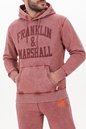 FRANKLIN & MARSHALL-Ανδρική φούτερ μπλούζα FRANKLIN & MARSHALL JM5216.000.2006G42 κόκκινη