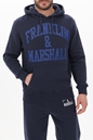 FRANKLIN & MARSHALL-Ανδρική φούτερ μπλούζα FRANKLIN & MARSHALL JM5220.000.2004P01 μπλε