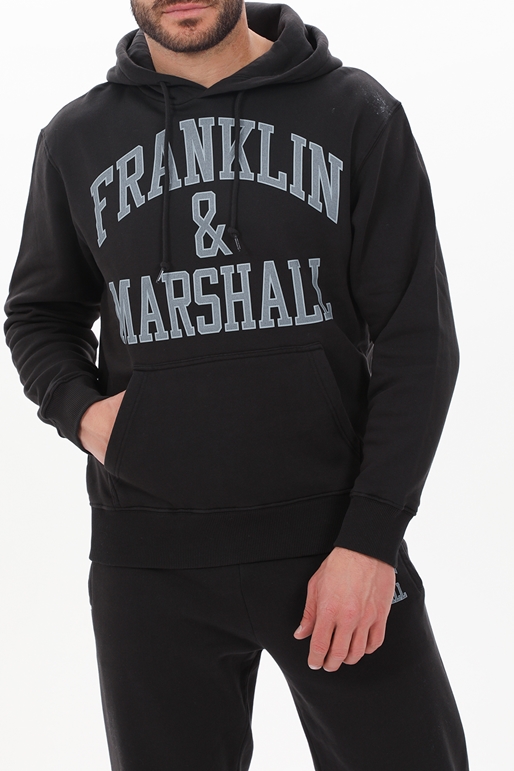 FRANKLIN & MARSHALL-Ανδρική φούτερ μπλούζα FRANKLIN & MARSHALL JM5220.000.2004P01 μαύρη