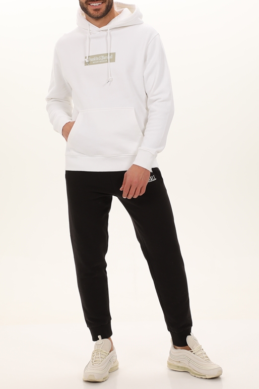 FRANKLIN & MARSHALL-Ανδρική φούτερ μπλούζα FRANKLIN & MARSHALL JM5223.000.2004P01 λευκή