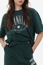 FRANKLIN & MARSHALL-Γυναικείο t-shirt FRANKLIN & MARSHALL JW3020.000.1000P01 πράσινο