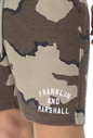FRANKLIN & MARSHALL-Aνδρική βερμούδα Franklin & Marshall καφέ