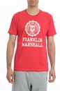 FRANKLIN & MARSHALL-Ανδρική μπλούζα Franklin & Marshall κόκκινη