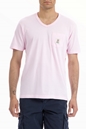 FRANKLIN & MARSHALL-Ανδρική μπλούζα Franklin & Marshall ροζ
