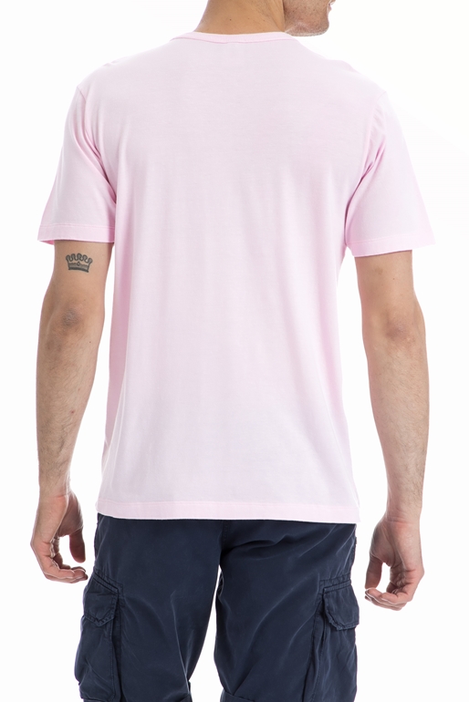FRANKLIN & MARSHALL-Ανδρική μπλούζα Franklin & Marshall ροζ