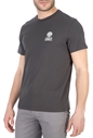 FRANKLIN & MARSHALL-Ανδρική κοντομάνικη μπλούζα FRANKLIN & MARSHALL ανθρακί 