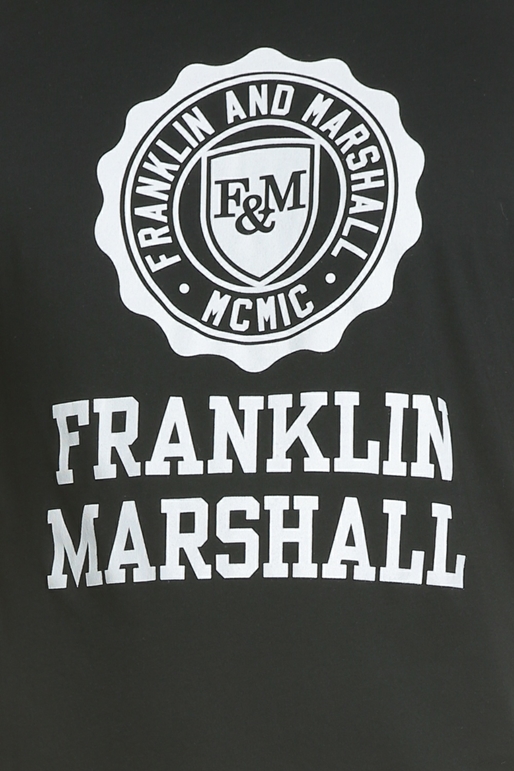 FRANKLIN & MARSHALL-Ανδρική κοντομάνικη μπλούζα FRANKLIN & MARSHALL μαύρη 