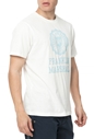 FRANKLIN & MARSHALL-Ανδρικό t-shirt Franklin & Marshall JERSEY ROUND NECK λευκό