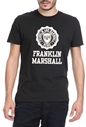 FRANKLIN & MARSHALL-Ανδρικό T-shirt FRANKLIN & MARSHALL μαύρο 