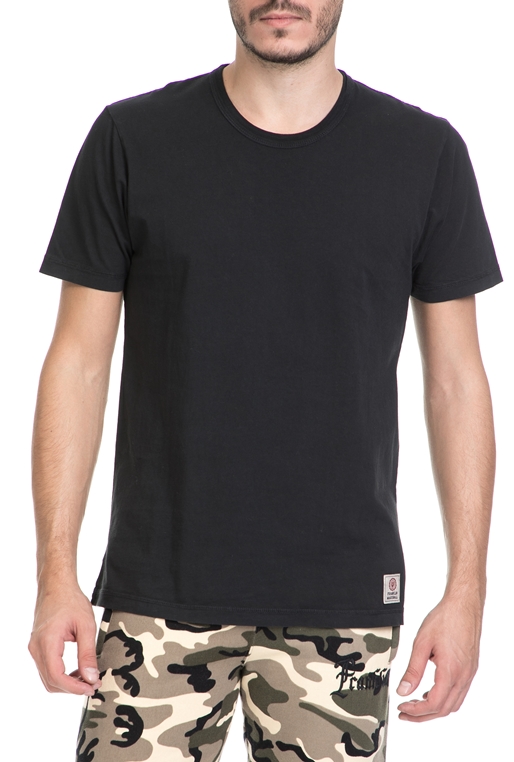 FRANKLIN & MARSHALL-Ανδρικό T-shirt FRANKLIN & MARSHALL μαύρο